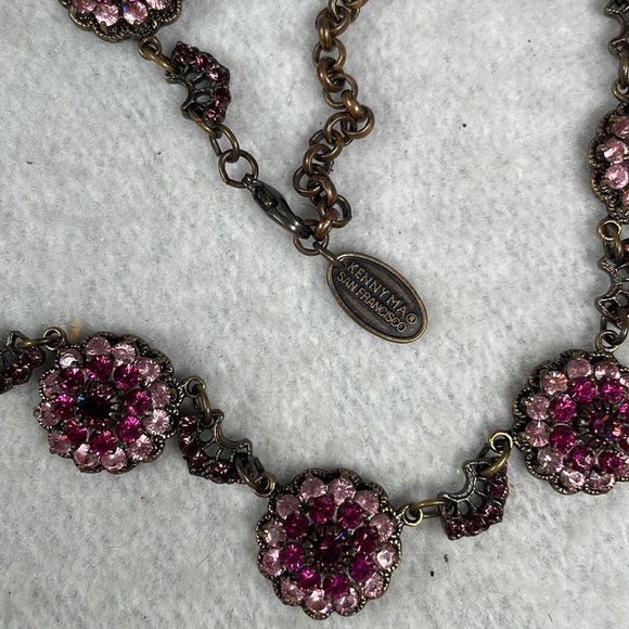 Kenny Ma Vintage Style Necklace and Earrings Set Swarovski Crystals - Picture 5 of 6